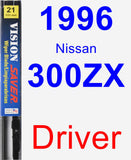 Driver Wiper Blade for 1996 Nissan 300ZX - Vision Saver