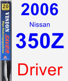 Driver Wiper Blade for 2006 Nissan 350Z - Vision Saver