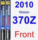 Front Wiper Blade Pack for 2010 Nissan 370Z - Vision Saver