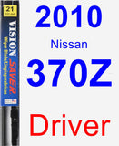 Driver Wiper Blade for 2010 Nissan 370Z - Vision Saver