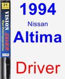 Driver Wiper Blade for 1994 Nissan Altima - Vision Saver