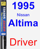 Driver Wiper Blade for 1995 Nissan Altima - Vision Saver