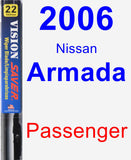 Passenger Wiper Blade for 2006 Nissan Armada - Vision Saver