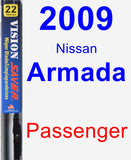 Passenger Wiper Blade for 2009 Nissan Armada - Vision Saver