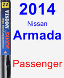 Passenger Wiper Blade for 2014 Nissan Armada - Vision Saver