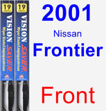 Front Wiper Blade Pack for 2001 Nissan Frontier - Vision Saver