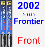 Front Wiper Blade Pack for 2002 Nissan Frontier - Vision Saver