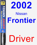 Driver Wiper Blade for 2002 Nissan Frontier - Vision Saver