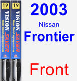 Front Wiper Blade Pack for 2003 Nissan Frontier - Vision Saver