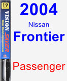 Passenger Wiper Blade for 2004 Nissan Frontier - Vision Saver