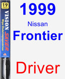 Driver Wiper Blade for 1999 Nissan Frontier - Vision Saver