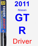 Driver Wiper Blade for 2011 Nissan GT-R - Vision Saver