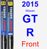 Front Wiper Blade Pack for 2015 Nissan GT-R - Vision Saver