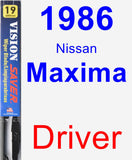 Driver Wiper Blade for 1986 Nissan Maxima - Vision Saver