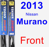 Front Wiper Blade Pack for 2013 Nissan Murano - Vision Saver