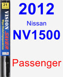 Passenger Wiper Blade for 2012 Nissan NV1500 - Vision Saver