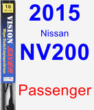 Passenger Wiper Blade for 2015 Nissan NV200 - Vision Saver