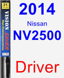 Driver Wiper Blade for 2014 Nissan NV2500 - Vision Saver