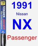Passenger Wiper Blade for 1991 Nissan NX - Vision Saver