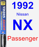 Passenger Wiper Blade for 1992 Nissan NX - Vision Saver