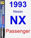 Passenger Wiper Blade for 1993 Nissan NX - Vision Saver