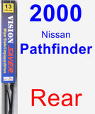 Rear Wiper Blade for 2000 Nissan Pathfinder - Vision Saver