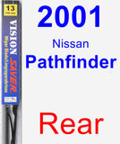 Rear Wiper Blade for 2001 Nissan Pathfinder - Vision Saver