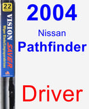 Driver Wiper Blade for 2004 Nissan Pathfinder - Vision Saver