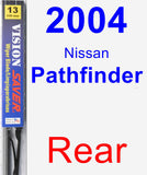 Rear Wiper Blade for 2004 Nissan Pathfinder - Vision Saver