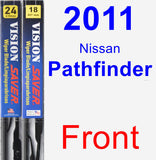 Front Wiper Blade Pack for 2011 Nissan Pathfinder - Vision Saver