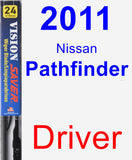 Driver Wiper Blade for 2011 Nissan Pathfinder - Vision Saver
