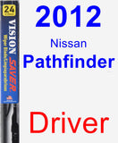 Driver Wiper Blade for 2012 Nissan Pathfinder - Vision Saver