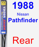 Rear Wiper Blade for 1988 Nissan Pathfinder - Vision Saver