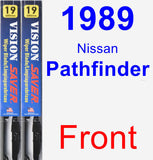 Front Wiper Blade Pack for 1989 Nissan Pathfinder - Vision Saver