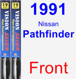 Front Wiper Blade Pack for 1991 Nissan Pathfinder - Vision Saver