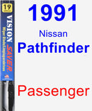 Passenger Wiper Blade for 1991 Nissan Pathfinder - Vision Saver