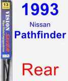 Rear Wiper Blade for 1993 Nissan Pathfinder - Vision Saver