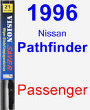 Passenger Wiper Blade for 1996 Nissan Pathfinder - Vision Saver