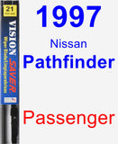 Passenger Wiper Blade for 1997 Nissan Pathfinder - Vision Saver