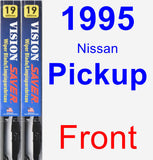 Front Wiper Blade Pack for 1995 Nissan Pickup - Vision Saver