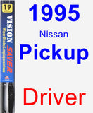 Driver Wiper Blade for 1995 Nissan Pickup - Vision Saver