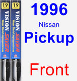 Front Wiper Blade Pack for 1996 Nissan Pickup - Vision Saver