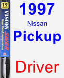 Driver Wiper Blade for 1997 Nissan Pickup - Vision Saver