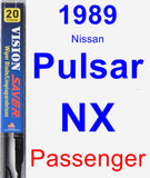 Passenger Wiper Blade for 1989 Nissan Pulsar NX - Vision Saver