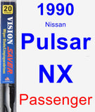 Passenger Wiper Blade for 1990 Nissan Pulsar NX - Vision Saver