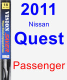 Passenger Wiper Blade for 2011 Nissan Quest - Vision Saver