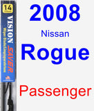 Passenger Wiper Blade for 2008 Nissan Rogue - Vision Saver