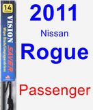Passenger Wiper Blade for 2011 Nissan Rogue - Vision Saver