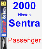 Passenger Wiper Blade for 2000 Nissan Sentra - Vision Saver