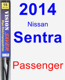 Passenger Wiper Blade for 2014 Nissan Sentra - Vision Saver